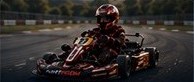 Adults category kart on track